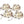 Velvety Pumpkin In Mesh Bag, Bag / 12, For Holiday Harvest Festival Fall Festival & Thanksgiving (Set of 4) - White