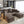 Deep Seat Convertible Sofa With Soft Pillows And Ottomans