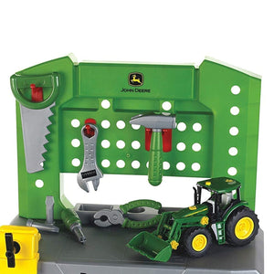 Theo Klein John Deere Toy Repair Station with Extra Tools for Ages 3 and Up