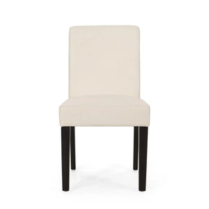 Contemporary Dining Chair With Upholstered Seating and Tapered Legs
