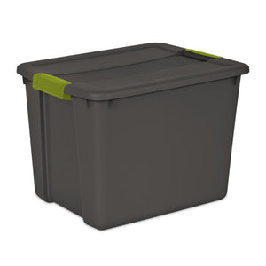 Sterilite 12 Gallon Versatile Rectangular Latch Tote w/ Handles, Gray (24 Pack)