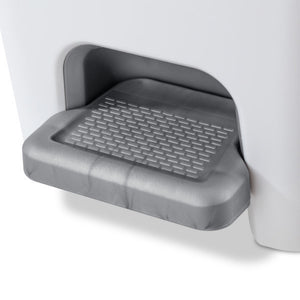 Sterilite 2.7 Gallon Rectangular Step On Trash Bin Wastebasket, White (2 Pack) - TRAPSKI