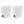 Sterilite 2.7 Gallon Rectangular Step On Trash Bin Wastebasket, White (2 Pack) - TRAPSKI