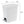 Sterilite 2.7 Gallon Rectangular Step On Trash Bin Wastebasket, White (2 Pack)