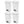 Sterilite 11.9 Gal Rectangle Step On Trash Kitchen Wastebasket, White (4 Pack)