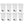 Sterilite 11.9 Gal Rectangle Step On Trash Kitchen Wastebasket, White (8 Pack)