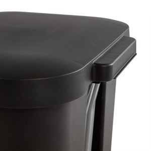 Sterilite 11.9 Gal Rectangle Step On Trash Kitchen Wastebasket, Black (4 Pack) - TRAPSKI