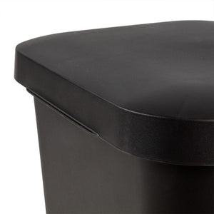 Sterilite 11.9 Gal Rectangle Step On Trash Kitchen Wastebasket, Black (4 Pack) - TRAPSKI