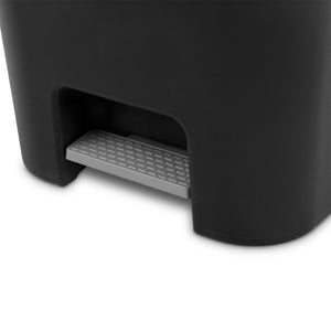 Sterilite 11.9 Gal Rectangle Step On Trash Kitchen Wastebasket, Black (12 Pack)