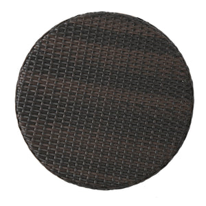 Kenneth 3 Pieces Chat Set Outdoor Furniture - Brown Multi