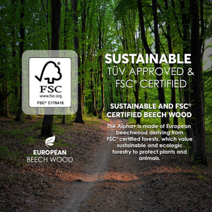 hauck Alpha+ Grow Along Seat, Adjustable Wooden Chair, Beechwood, Rose Finish - TRAPSKI