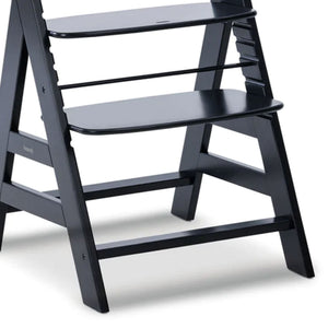 hauck Alpha+ Grow Along Seat, Adjustable Wooden Chair, Beechwood, Black Finish - TRAPSKI
