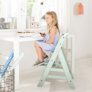 hauck Alpha+ Grow Along Seat, Adjustable Wooden Chair, Beechwood, Mint Finish