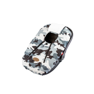 CozyBaby Original Infant Car Seat Cover w/ Dual Zippers & Elastic Edge, Camo