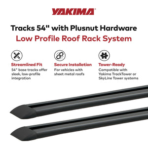 Yakima Tracks 54 in. Roof Rack System Compatible w/TrackTower & Skyline Towers