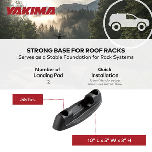 YAKIMA Landing Pad 7 Fixed Point Gear Mount Base Kit Compatible w/SkyLine Towers