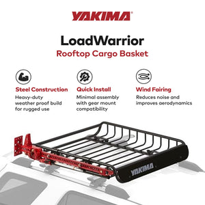 Yakima LoadWarrior Medium Sized Cargo Basket For All Yakima StreamLine Crossbars