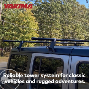 Yakima 1A Raingutter Roof Rack Towers for Vehicles, Compatible w/Yakima Roundbar