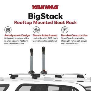 Yakima BigStack Foldable Steel Versatile Kayak Stacker Carries Up to 4 Boats