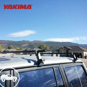 Yakima RoundBar Medium 58” Steel Round Roof Rack System Crossbars, Set of 2