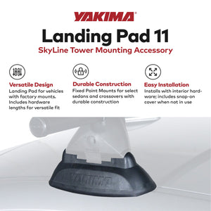 YAKIMA Landing Pad 11, Fixed Point Mounts for Select Sedan/Crossover SUV Models