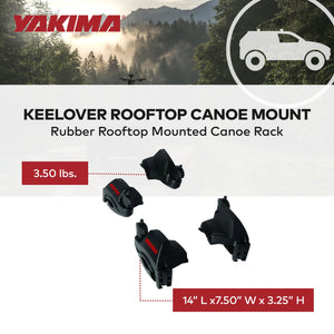 Yakima KeelOver Rooftop Single Canoe Mount Strap & Bow Secure Vehicle Attachment