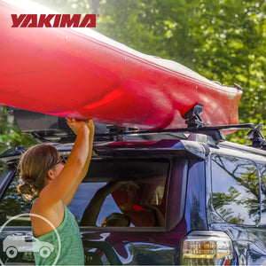 Yakima SweetRoll Rooftop Boat Loader w/Heavy Duty Straps & Bow & Stern Tie Downs