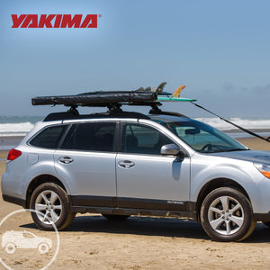 YAKIMA 50 Inch Steel CoreBar Aerodynamic Roof Rack Crossbars, Black, Set of 2