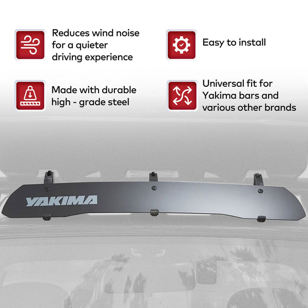 Yakima WindShield 34 Inch Roof Rack Wind Fairing, Compatible w/StreamLine Towers