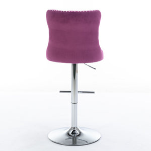 Swivel Adjustable Height Barstools Set of 2