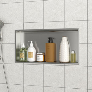 Stainless Steel Shower Niche With Seamless Design For Bathroom Storage
