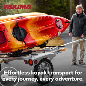 YAKIMA JayHook J-Cradle Rooftop 1 Kayak Mount, Roof Rack w/Padding & Tie Downs
