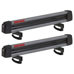 Yakima FreshTrack 6 Universal Car Roof Top Mount Ski and Snowboard Rack, Black
