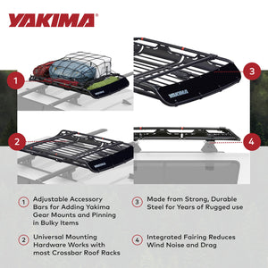 YAKIMA 18 Inch Extension for Medium OffGrid Cargo Basket with Plug-In Design