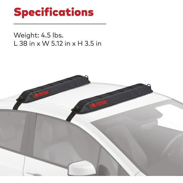 Yakima EasyTop Temporary Roof Rack with Heavy Duty Straps for Boats and Boards