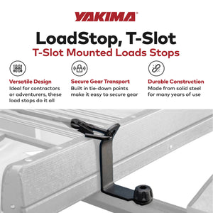 Yakima LoadStop Steel T-Slot Mounted Load Stops Accessory for Yakima Crossbars