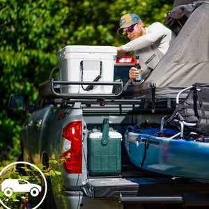 YAKIMA BedRock HD Low Profile Truck Bed Rack Towers for HD Bar Crossbar, Black