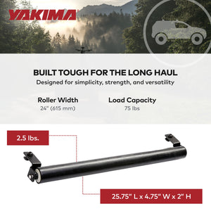 Yakima 2.5 Pound T-Slot Mounted Load Assist Ladder Roller, Compatible w/HD Bars