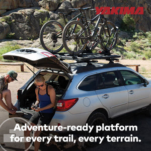 Yakima 76 by 65 Inch LockNLoad 3 Bar System Heavy Duty Roof Rack Platform, Black