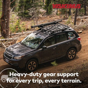 YAKIMA 84 by 54 Inch LockNLoad 3 Bar System Heavy Duty Roof Rack Platform, Black