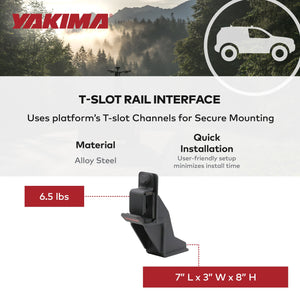 YAKIMA High Lift Jack Holder LockNLoad Roof Rack Platform Accessories, Black