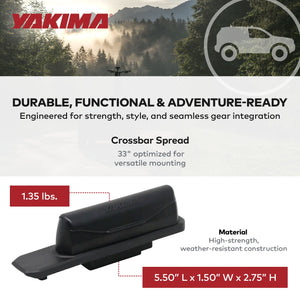 YAKIMA Landing Pad 23, Fixed Point Mounts for 2019 and Newer Toyota Rav4 SUV