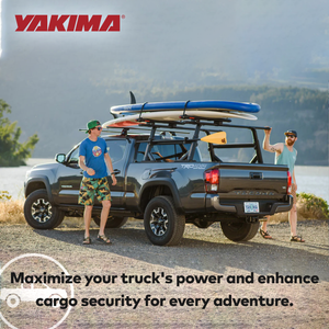 Yakima Aluminum OverHaul HD Towers with Tonneau Kit Mounting Hardware, Black