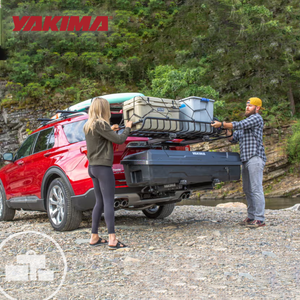 Yakima EXO GearWarrior Sturdy Heavy Duty Alloy Steel Cargo Basket Mount, Black