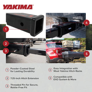 Yakima StraightShot with Powder Coated Finish Type and Steel Construction, Black