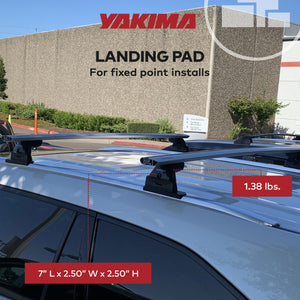 YAKIMA Landing Pad for SkyLine Towers and StreamLine Crossbars, Black, Set of 4