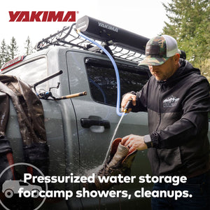 YAKIMA RoadShower Small 4 Gal Portable Aluminum Pressurized Water Storage, Black