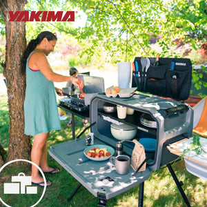 Yakima EXO OpenRange Outdoor Camp Kitchen Station Cooking Storage System, Gray