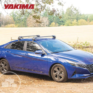 Yakima BaseLine FX 2XL Single Integrated Crossbar for Naked Roof Vehicles, Black