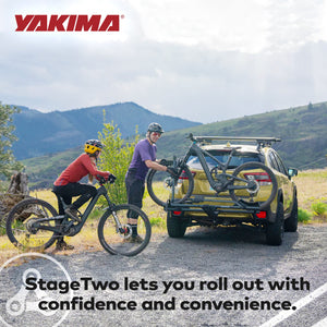 Yakima StageTwo Premium 4 Bike Tray Hitch Bike Rack Compatible w/ 52" Wheelbases